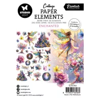   Studio Light Kivágatok Enchanted Collage Paper Elements (1 csomag)