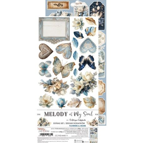 Craft O'Clock Kivágóív Melody Of My Soul Flowers & More Extras to Cut Set (18 ív)