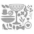 Spellbinders Vágósablon készlet A Special Toast / Happier Hour Etched Dies (1 csomag)