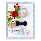 Spellbinders Vágósablon készlet A Special Toast / Happier Hour Etched Dies (1 csomag)