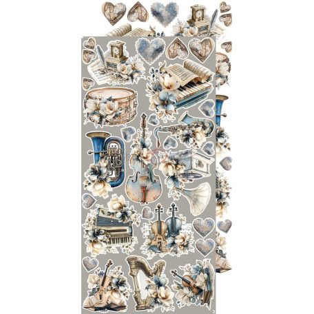 Craft O'Clock Kivágóív Melody Of My Soul Harmony Extras to Cut Set (18 ív)