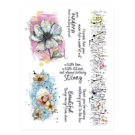   Spellbinders Kaparós matrica Beautifully Imperfect Rub-On (2 ív)