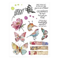   Spellbinders Kaparós matrica Beautifully Imperfect Rub-On (2 ív)