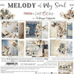   Craft O'Clock Scrapbook papírkészlet 8" (20 cm) Melody Of My Soul Mix Paper Set (24 ív)