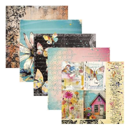 Spellbinders Papírkészlet Beautifully Imperfect 12" (30 cm) Printed Paper Pack (20 lap)