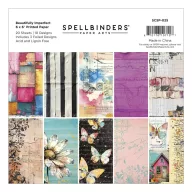   Spellbinders Papírkészlet Beautifully Imperfect 6" (15 cm) Printed Paper Pack (20 lap)