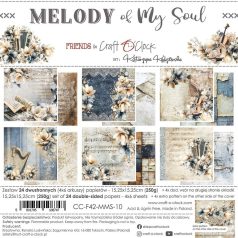   Craft O'Clock Scrapbook papírkészlet 6" (15 cm) Melody Of My Soul Paper Collection Set (24 ív)