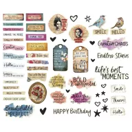   Spellbinders Kivágatok Beautifully Imperfect Die Cut Sentiments (1 csomag)