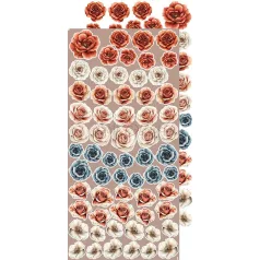   Craft O'Clock Kivágóív Timeless Grace Flowers & More Extras to Cut Set (18 ív)