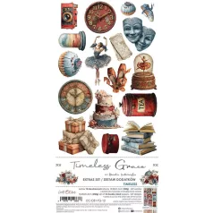   Craft O'Clock Kivágóív Timeless Grace Harmony Extras to Cut Set (18 ív)