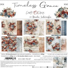   Craft O'Clock Scrapbook papírkészlet 8" (20 cm) Timeless Grace Mix Paper Set (24 ív)