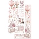 Alchemy of Art Kivágóív 6"x12" (15cm x 30 cm) Baby Girl Extras to Cut Set (1 csomag)