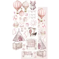   Alchemy of Art Kivágóív 6"x12" (15cm x 30 cm) Baby Girl Extras to Cut Set (1 csomag)