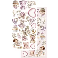   Alchemy of Art Kivágóív 6"x12" (15cm x 30 cm) Baby Girl Extras to Cut Set (1 csomag)