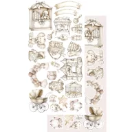   Alchemy of Art Kivágóív 6"x12" (15cm x 30 cm) Baby Girl Extras to Cut Set (1 csomag)