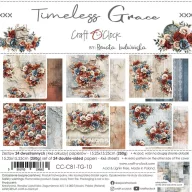   Craft O'Clock Scrapbook papírkészlet 6" (15 cm) Timeless Grace Paper Collection Set (24 ív)