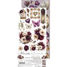 Craft O'Clock Kivágóív Plum And Caramel Flowers & More Extras to Cut Set (18 ív)