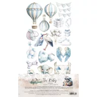   Alchemy of Art Kivágóív 6"x12" (15cm x 30 cm) Baby Boy Extras to Cut Set (1 csomag)