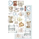 Alchemy of Art Kivágóív 6"x12" (15cm x 30 cm) Baby Boy Extras to Cut Set (1 csomag)