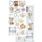 Alchemy of Art Kivágóív 6"x12" (15cm x 30 cm) Baby Boy Extras to Cut Set (1 csomag)