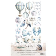   Alchemy of Art Kivágóív 6"x12" (15cm x 30 cm) Baby Boy Extras to Cut Set (1 csomag)