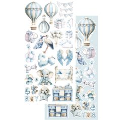   Alchemy of Art Kivágóív 6"x12" (15cm x 30 cm) Baby Boy Extras to Cut Set (1 csomag)