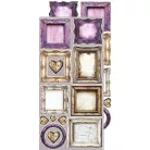 Craft O'Clock Kivágóív Plum And Caramel Mix Extras to Cut Set (18 ív)