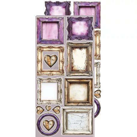 Craft O'Clock Kivágóív Plum And Caramel Mix Extras to Cut Set (18 ív)