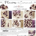 Craft O'Clock Scrapbook papírkészlet 8" (20 cm) Plum And Caramel Paper Collection Set (24 ív)