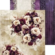   Craft O'Clock Scrapbook papírkészlet 6" (15 cm) Plum And Caramel Paper Collection Set (24 ív)