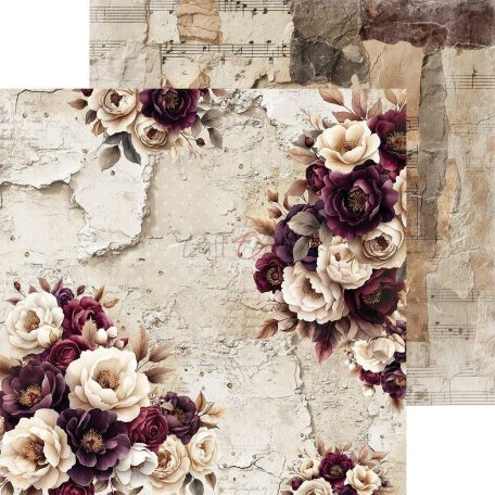 Craft O'Clock Scrapbook papírkészlet 6" (15 cm) Plum And Caramel Paper Collection Set (24 ív)