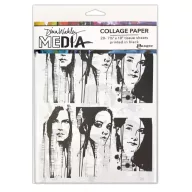   Ranger Collage Paper Photo Transfers Kollázs papír  Dina Wakley Media (20 ív)