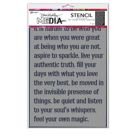 Ranger Feel Your Magic Stencil Dina Wakley MEdia Stencil (1 db)