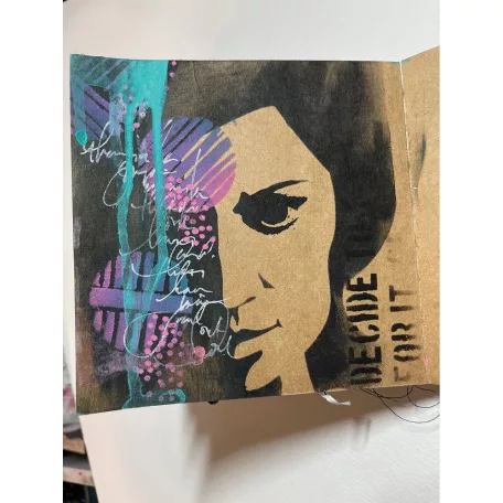 Ranger Pensive Face Stencil Dina Wakley MEdia Stencil (1 db)