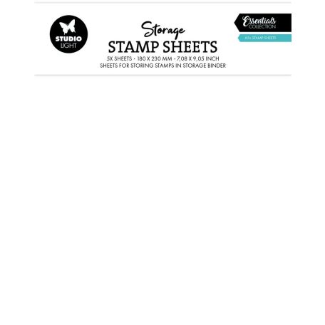 Studio Light Stamp Sheets  Tárolólap bélyegzőkhözA5+ Storage (5 db)