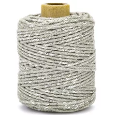   Vivant Pamut zsineg 50m x ø2mm Silver / Grey Cotton Lurex Twist (1 db)
