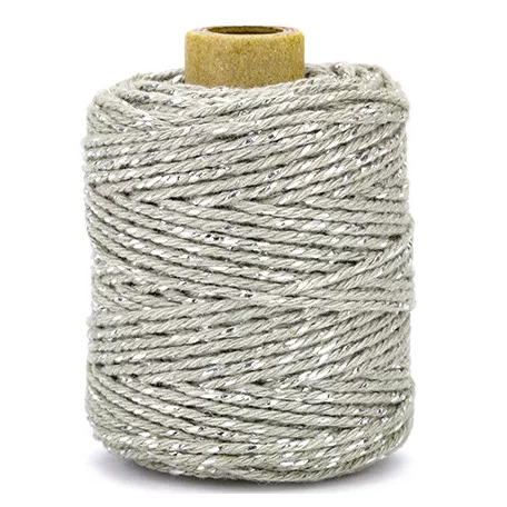 Vivant Pamut zsineg 50m x ø2mm Silver / Grey Cotton Lurex Twist (1 db)