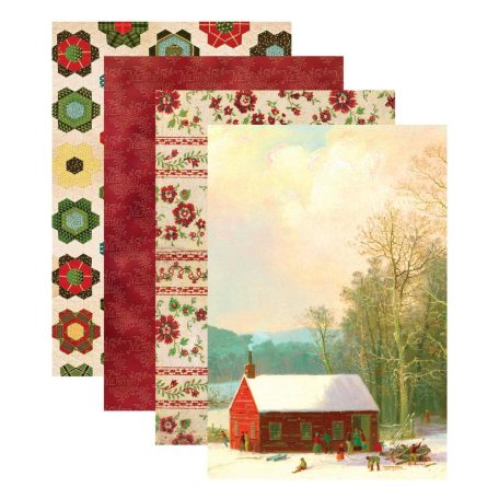 Spellbinders Papírkészlet Christmas Velvet 15x22cm Paper Pad (24 lap)