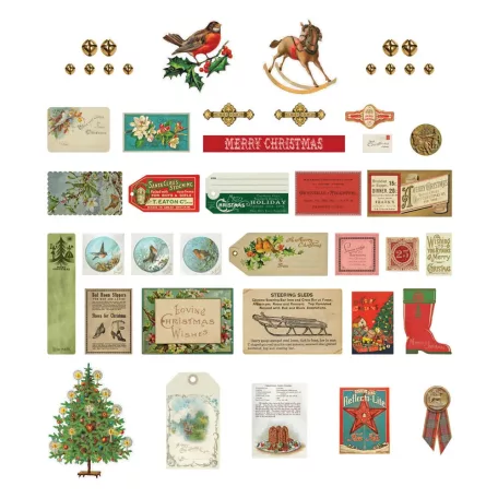 Spellbinders Kivágatok Jingle Bells Miscellany Printed Die Cuts (1 csomag)