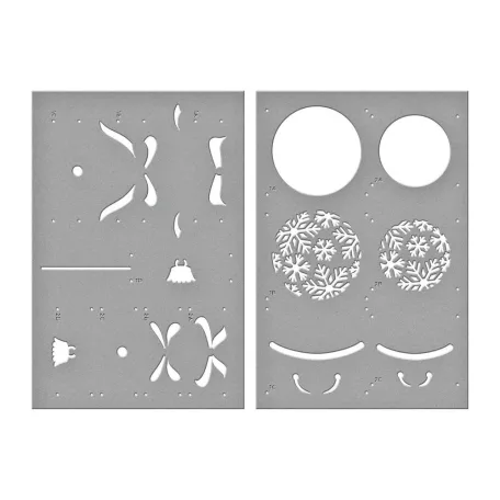 Spellbinders Snowflake Ornaments Layered  Stencils (1 csomag)