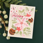 Spellbinders Christmas Florals Layered  Stencils (1 csomag)