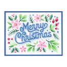 Spellbinders Merry Christmas Foliage Layered  Stencils (1 csomag)