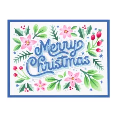   Spellbinders Merry Christmas Foliage Layered  Stencils (1 csomag)