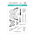 Spellbinders Szilikonbélyegző Butterfly Sentiments  Clear Stamps (1 csomag)