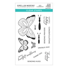   Spellbinders Szilikonbélyegző Butterfly Sentiments  Clear Stamps (1 csomag)