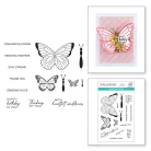 Spellbinders Szilikonbélyegző Butterfly Sentiments  Clear Stamps (1 csomag)