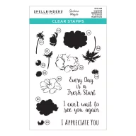   Spellbinders Szilikonbélyegző Layered Anemones  Clear Stamps (1 csomag)