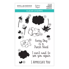   Spellbinders Szilikonbélyegző Layered Anemones  Clear Stamps (1 csomag)