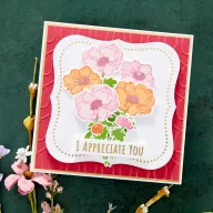   Spellbinders Szilikonbélyegző Layered Anemones  Clear Stamps (1 csomag)