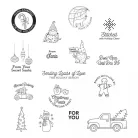 Spellbinders Szilikonbélyegző Handmade Gift Tags  Clear Stamps (1 csomag)